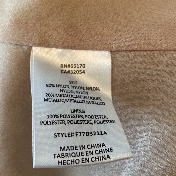 Anthropologie Elevenses Silver Metallic Luna Pleated Dress size 6 dressy - Picture 11 of 14